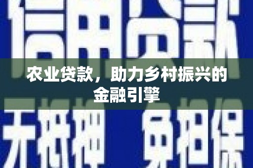 云和农业贷款，助力乡村振兴的金融引擎