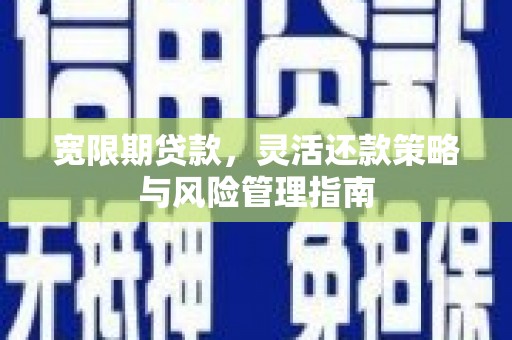 云和宽限期贷款，灵活还款策略与风险管理指南