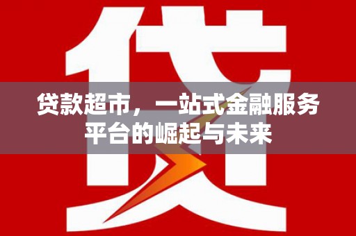 云和贷款超市，一站式金融服务平台的崛起与未来