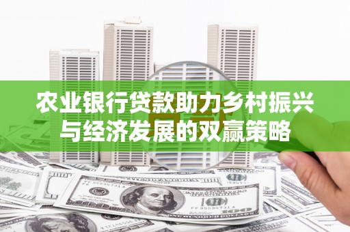 云和农业银行贷款助力乡村振兴与经济发展的双赢策略
