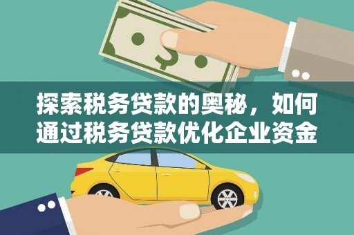 云和探索税务贷款的奥秘，如何通过税务贷款优化企业资金流