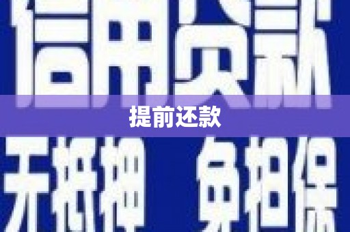 云和提前还款