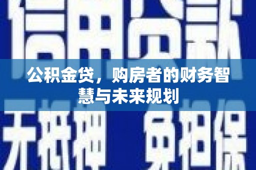 云和公积金贷，购房者的财务智慧与未来规划