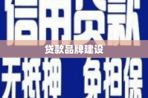 云和贷款品牌建设