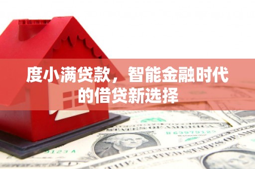 云和度小满贷款，智能金融时代的借贷新选择