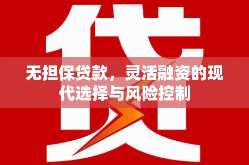 云和无担保贷款，灵活融资的现代选择与风险控制
