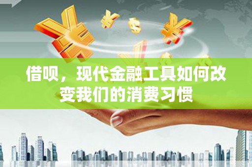 云和借呗，现代金融工具如何改变我们的消费习惯