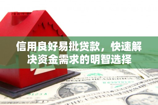云和信用良好易批贷款，快速解决资金需求的明智选择