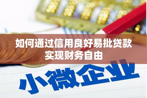 云和如何通过信用良好易批贷款实现财务自由