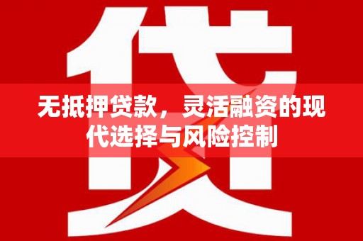 云和无抵押贷款，灵活融资的现代选择与风险控制