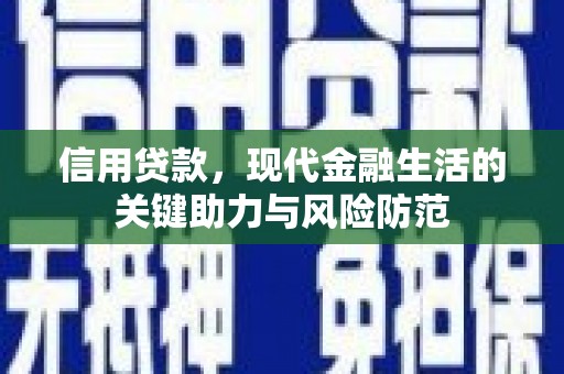 云和信用贷款，现代金融生活的关键助力与风险防范