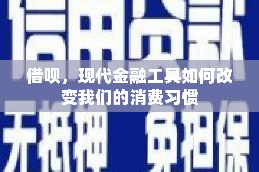 云和借呗，现代金融工具如何改变我们的消费习惯
