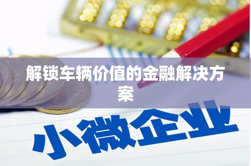 云和解锁车辆价值的金融解决方案