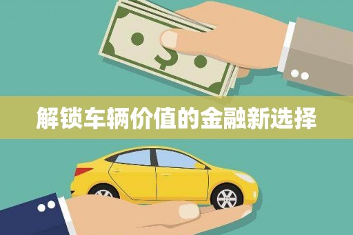 云和解锁车辆价值的金融新选择