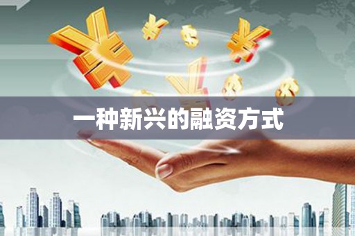 云和一种新兴的融资方式